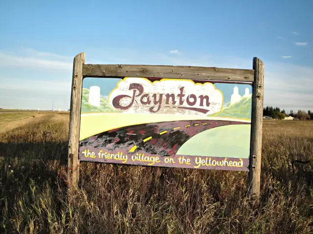 Paynton village welcome sign